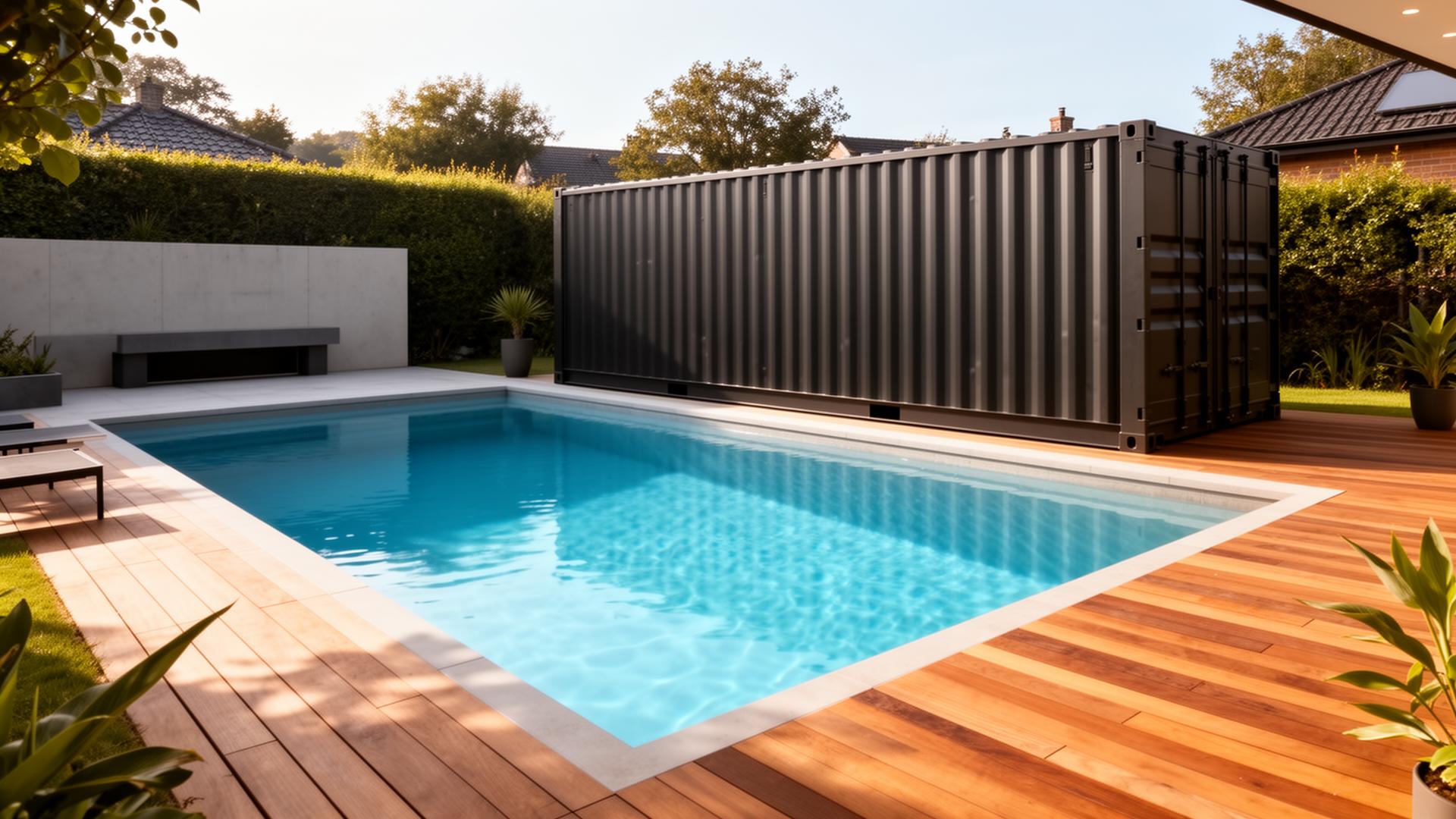 Container piscine moderne livré clé en main